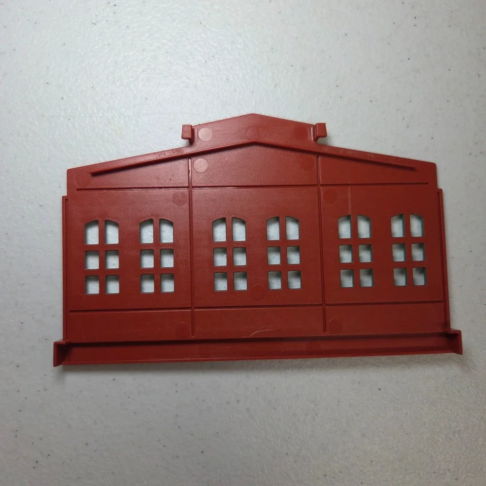 Vintage Thomas Train‎ Engine Shed Side Panels Red Brick 6pc Set